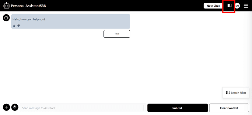 Knowledge base access icon