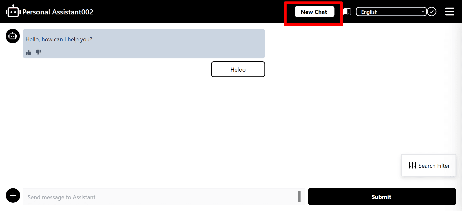 New Chat button highlighted