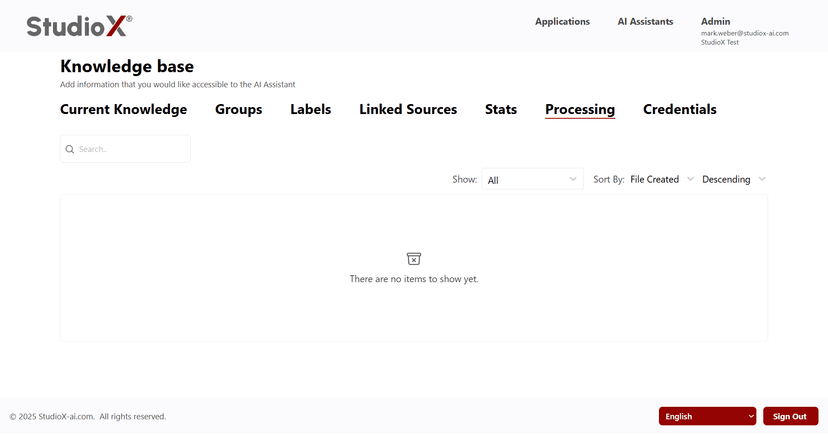 Processing Interface Screenshot