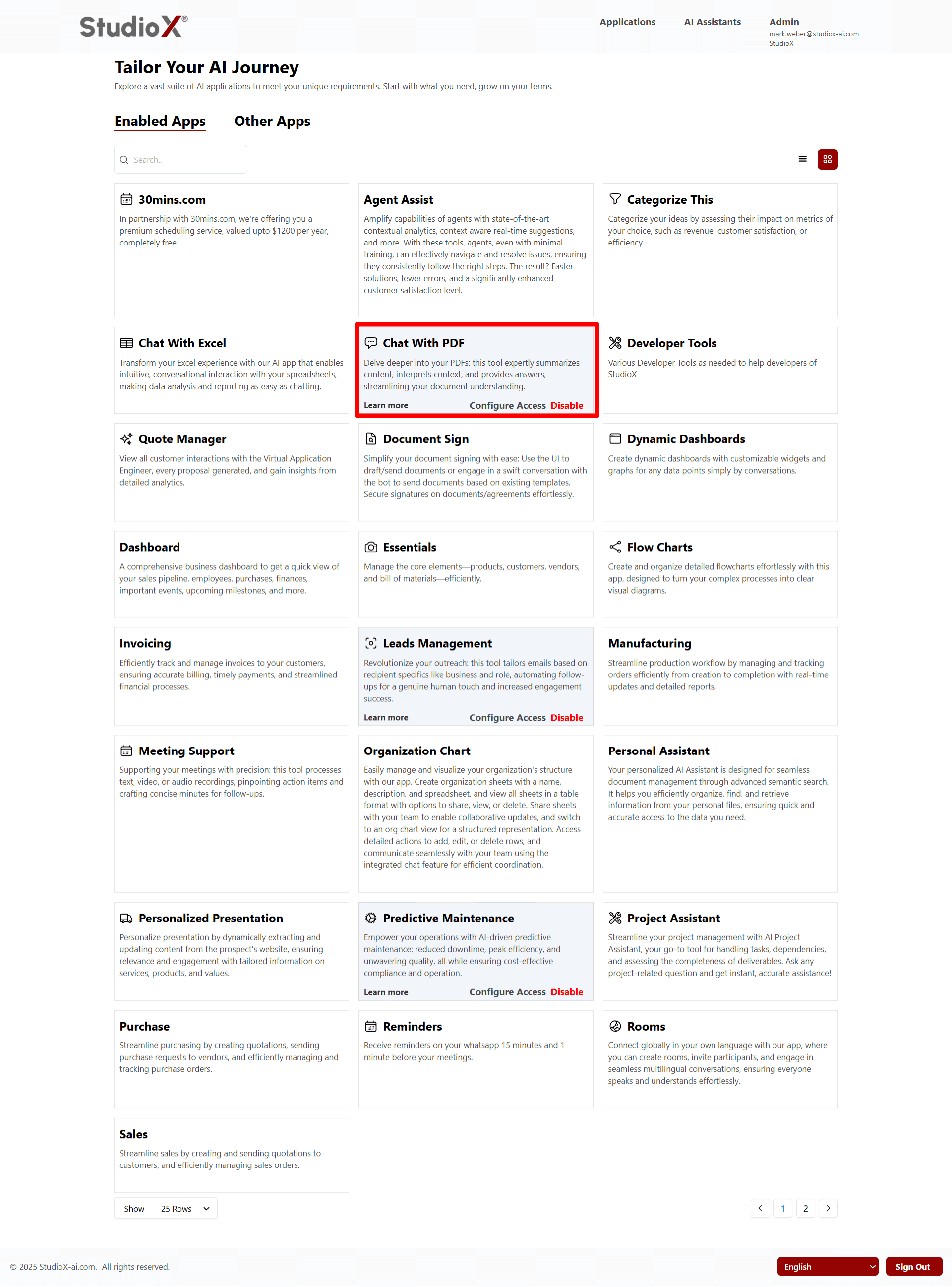 Chat with PDF Interface