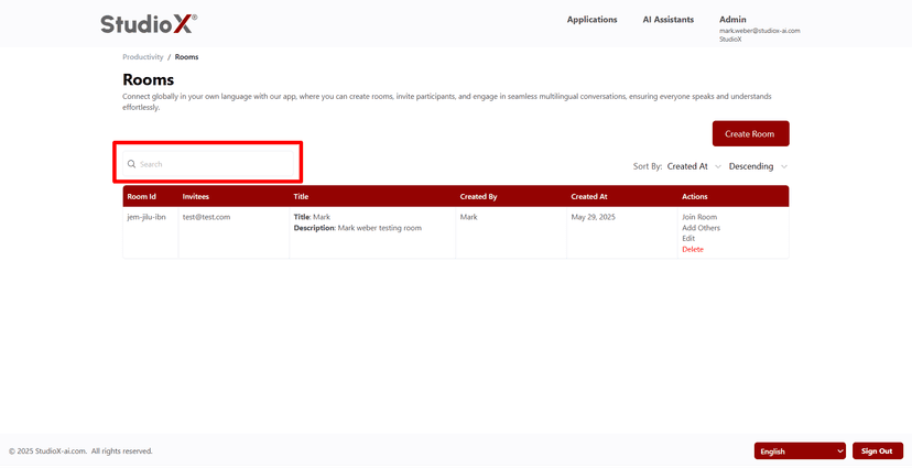 Search functionality