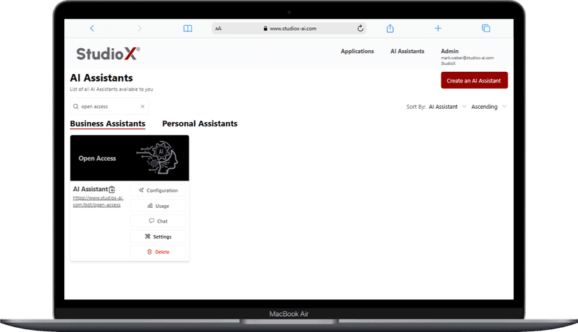 AI Assistants section overview