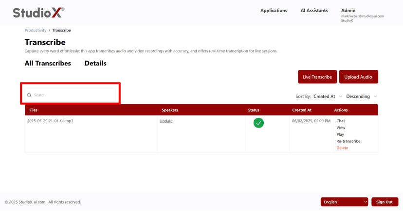 transcribe_search_screenshot