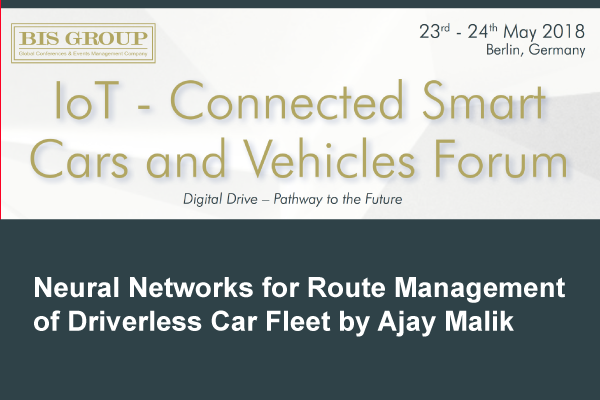 Neural Networks for Route Management of Driverless Car Fleets
